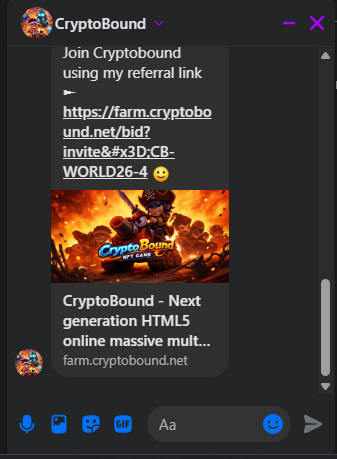 Shared referral link preview in a social chat